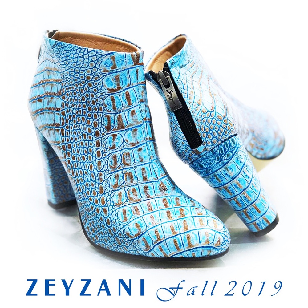 Zeyznai original BRAND NEW, leather booties.